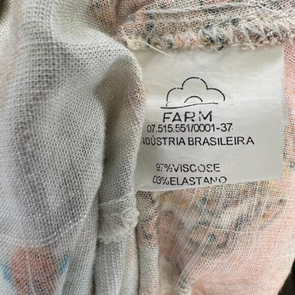 Farm Rio Aztec Tiered Ruffle Strappy Boho Beach Resort Sundress Womens Sz M - Picture 5 of 6